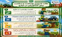 سلامت کشاورز، پایداری مزرعه؛ نکات ضروری بهداشت در مزارع مازندران