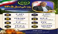 جهش تولید عسل در مازندران با مدیریت ۶۲۵ هزار کندوی مدرن/ تحقق امنیت غذایی با تکیه بر ظرفیت‌های بومی