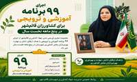اجرای ۹۹ برنامه آموزشی و ترویجی برای کشاورزان قائم‌شهر در پنج ماهه نخست سال