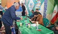 برپائی میز خدمت جهاد کشاورزی سوادکوه با حضور مسئولان در مصلی نماز جمعه پل سفید