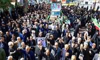 تشییع با شکوه جهادگر جانباز ۷۰ درصد شهید مسعود بانکه‌ساز در شهرستان ساری 
