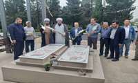 تجدید میثاق جهادگران کشاورزی مازندران با آرمان‌های شهدای گمنام در رامسر