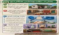 راهنمای بهداشتی عید سعید قربان  نکات بهداشتی هنگام ذبح شماره ۲