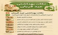 راهنمای بهداشتی عید سعید قربان  شماره ۶